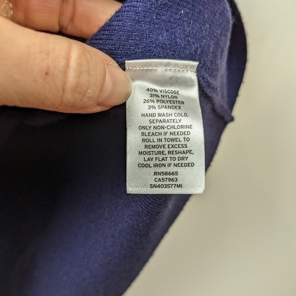 Something Navy Blue Navy coloured sweater dress small - Picture 7 of 12